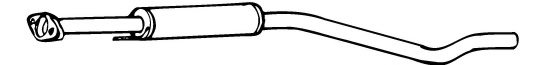 WALKER 21299 Middle Silencer